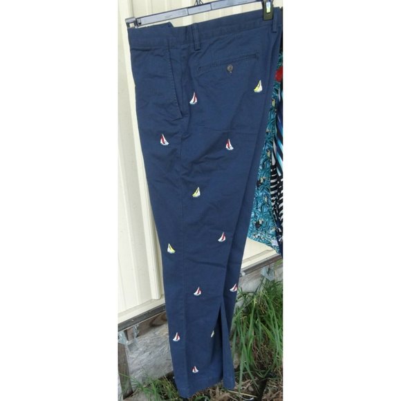 Ralph Lauren Polo Chino Stretch Straight Fit Navy Nautical Emb Sail Boat… - Picture 3 of 12